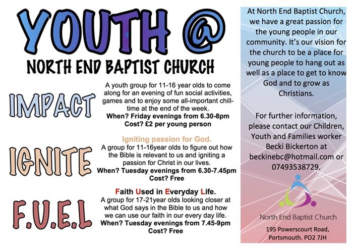 North End Baptist Church : Youth